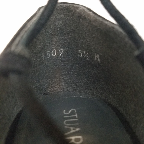 Stuart Weitzman 5.5 Gilligan Suede Lace Up Flats - Picture 7 of 12